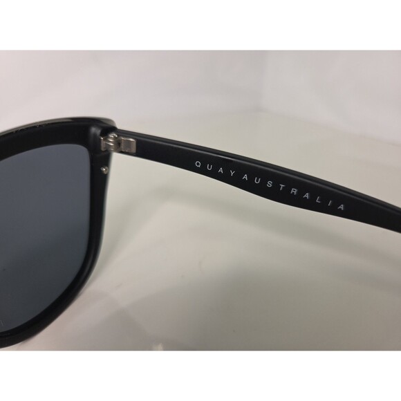 Quay My Girl 126 Black/Black Cat Eye Sunglasses 55-15-150 - Picture 7 of 9